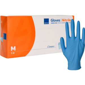 Gants d'examen Nitrile bleu M (100)